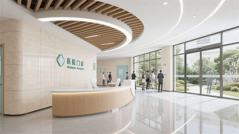療愈綠洲，光影共生——合肥6000平醫(yī)院裝修設(shè)計效果圖